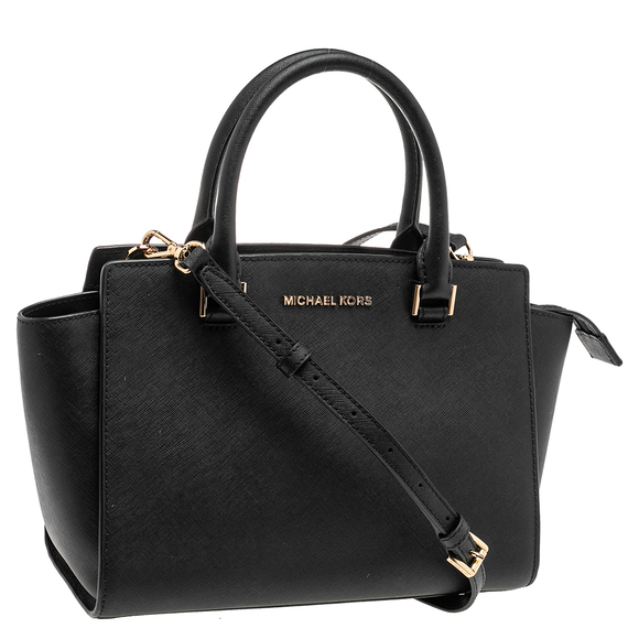 MICHAEL KORS Black Leather Selma Satchel - Picture 3 of 9